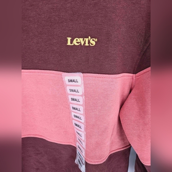 Levi's Men's Crewneck Pullover Non stretch Sweatshirt Color block size small - Picture 7 of 15